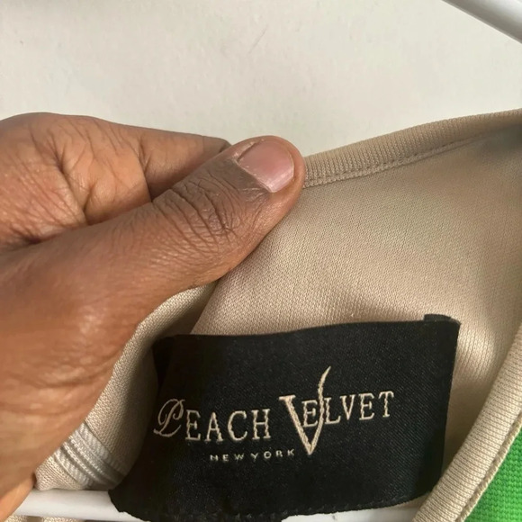 PeachVelvet Dress mini Sequin Hearts Floral Bodycon Sheath Sleeveless Career - Picture 8 of 8